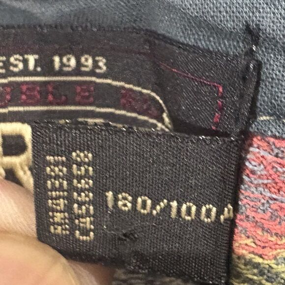 RRL Limited Mens Jacquard Knit Jersey Work Button Cotton Shirt Western Top Sz L - Picture 7 of 12